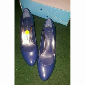 Ralph Lauren Blue Mini Heels